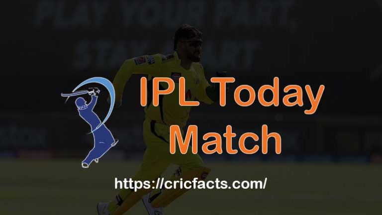 IPL MATCH TODAY – Live IPL 2022 Match Today