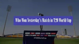 Who Won Yesterday’s Match in T20 World Cup 2022? – T20 World Cup Result