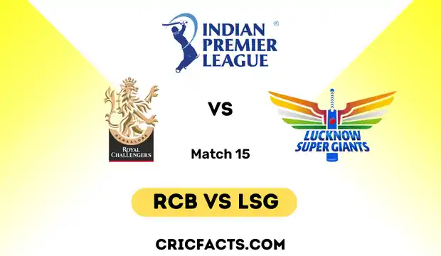 RCB vs LSG ipl today Match Live