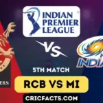 Royal Challengers Bangalore vs Mumbai Indians IPL 2023 Match