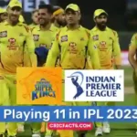 Chennai Super Kings Squad Players List in IPL 2023