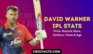 David Warner in the Indian Premier League (IPL) Stats [2023]- Price, Record, Runs, Century, Team & Age