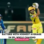 Batters with highest batting average while chasing in IPL history