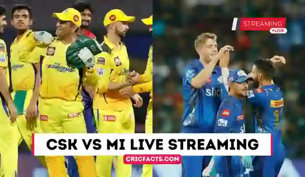 IPL 2023 CSK vs MI Live Streaming