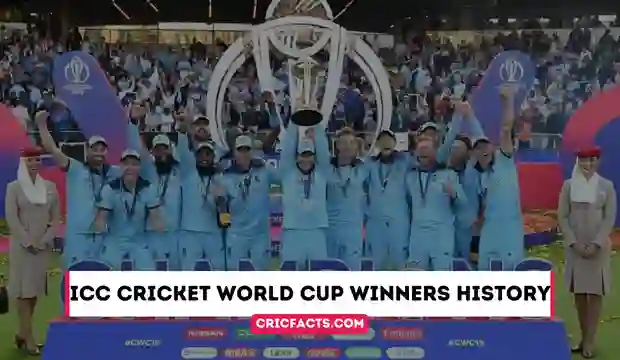 history of Cricket World Cup Winners