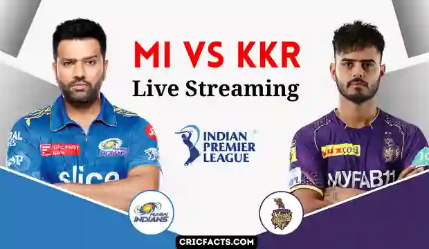 IPL 2023 MI vs KKR Live Streaming