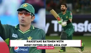 Pakistani Batsmen with Most Fifties in ODI Asia Cup
