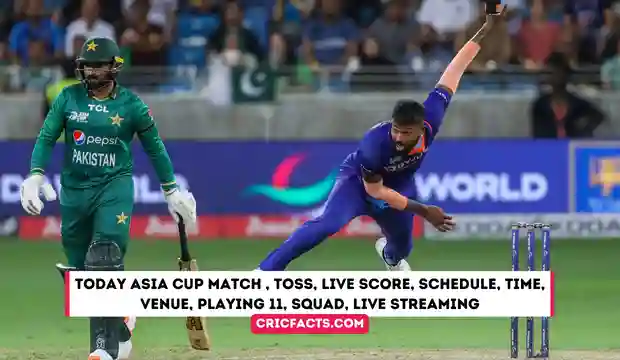 Today's Asia Cup Match Live Score