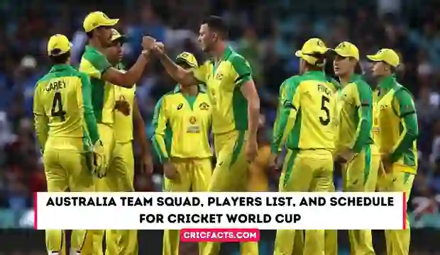 Australian cricket team in the ICC World Cup 2023