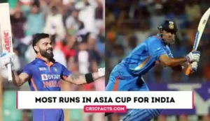 Most Runs In Asia Cup for India – 50 Overs