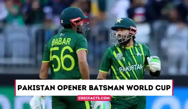 Pakistan Opener Batsman World Cup 2023