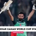 Fakhar Zaman World Cup Stats – Fakhar Zaman World Cup 2023 Stats