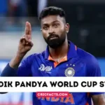 Hardik Pandya World Cup 2023 Wickets Stats