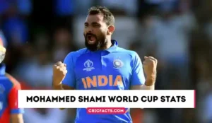 Mohammed Shami World Cup Stats (2023), Age, Career, Wickets, Records