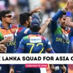 Sri Lanka Squad For Asia Cup 2023