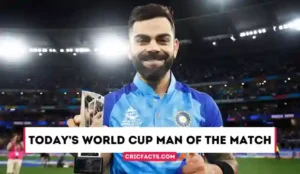 Today’s World Cup 2023 Man of the Match Player Result -Who Won Today’s WC MOM?