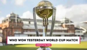 Who Won Yesterday World Cup Match in ICC ODI WC 2023? – CWC Result