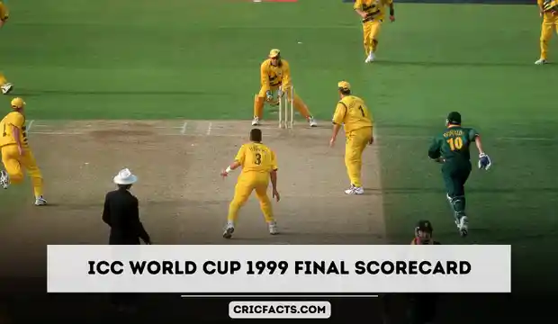 ICC World Cup 1999 Final Scorecard
