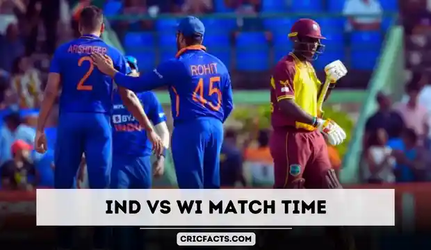 ind vs wi match time