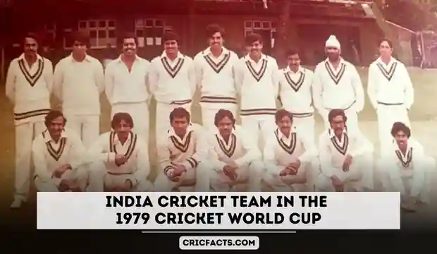 India Cricket Team 1979 Cricket World Cup