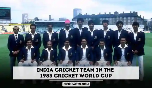 India Cricket Team 1983 Cricket World Cup