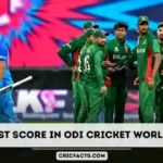 lowest score in odi cricket world cup history