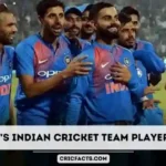 today indian cricket team players list