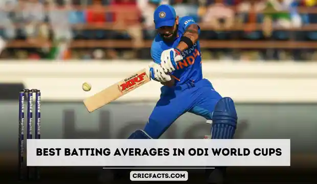 highest average in odi world cup for india