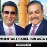 commentary team for the Asia Cup