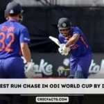 Most Successful Run Chases by the Indian Team in World Cup History