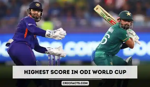 Highest Score in ODI World Cup