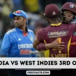 India vs West Indies 1 August 2023 3rd ODI Cricket Match