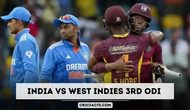 India vs West Indies 1 August 2023 3rd ODI Cricket Match
