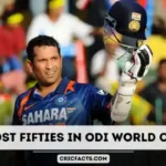 Most Half Centuries in the World Cup