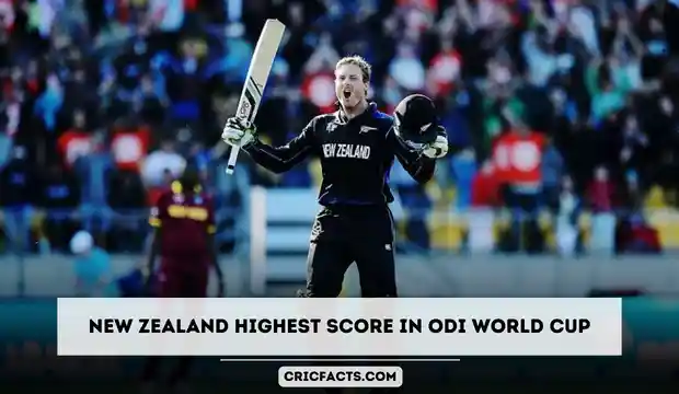 new zealand highest score in world cup