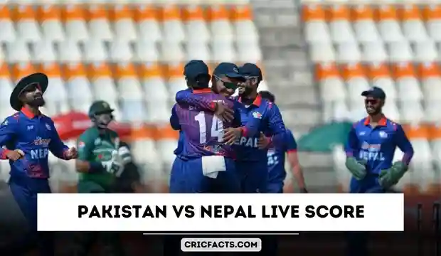 Pakistan vs Nepal Live Score Asia Cup 2023