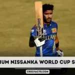 Pathum Nissanka World Cup 2023 Stats