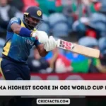Sri Lanka World Cup Highest Score in ODI