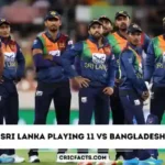 Sri Lanka Playing 11 Today Match