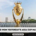 who won yesterday match asia cup