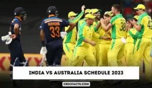 India vs Australia Schedule 2023