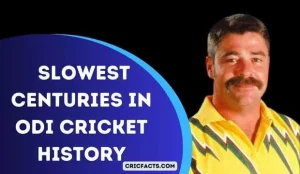 Slowest Centuries in ODI Cricket History