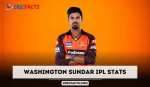 Washington Sundar IPL Stats 2024, Price, Runs, Age, Century, Debut, Team