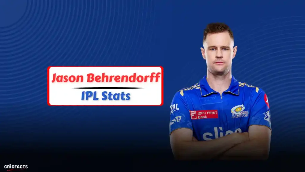 Jason Behrendorff IPL 2026 Stats, Wickets, Price, Team, Salary & Records Jason Behrendorff IPL 2026 Stats
