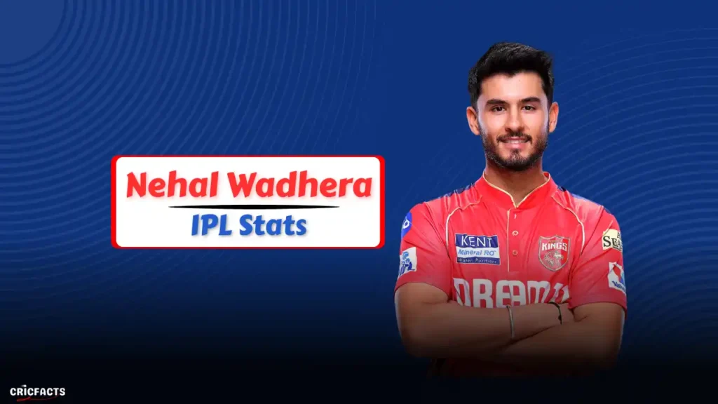 Nehal Wadhera IPL 2026 Stats, Price, Runs, Team, Salary & Career Records Nehal Wadhera IPL 2026 Stats