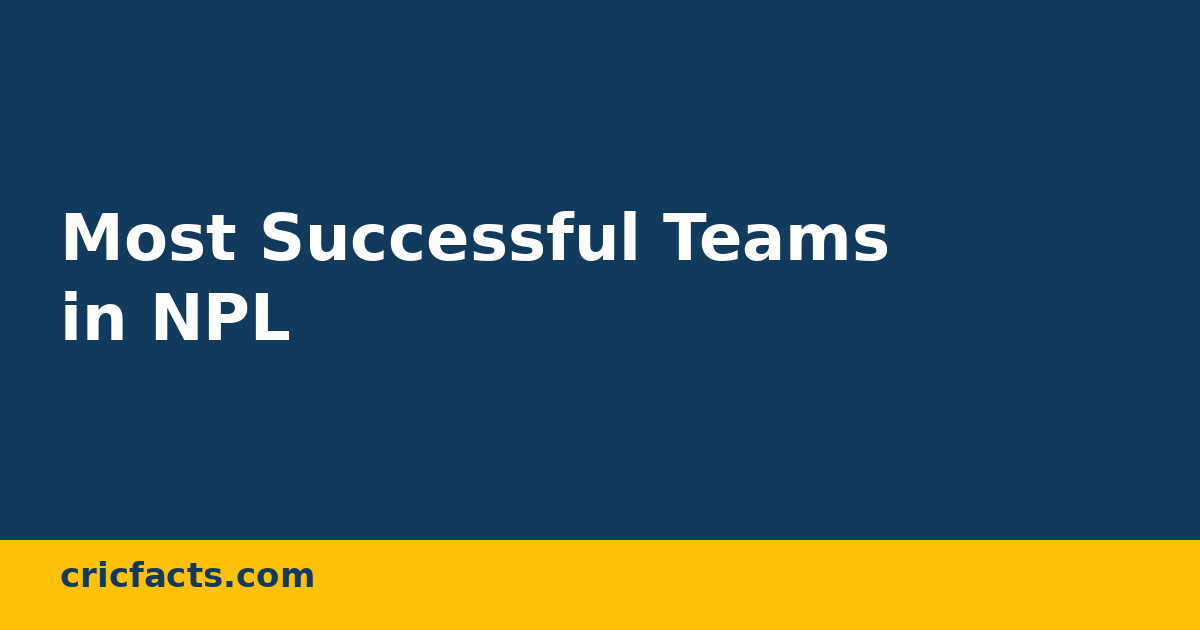 Most Successful Teams in NPL History: Win-Loss Records of All 8 Teams